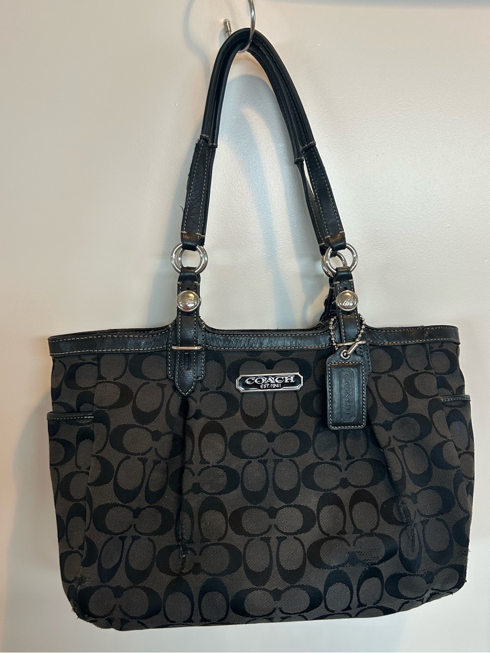 Coach Signature East West Tote Bag